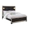 Global Furniture Usa Traditional Glam Glitter Blake Black King Bed With Lamps 3169 - alternate 6